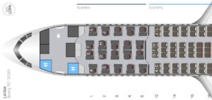 LATAM Boeing 767-300ER Seat Map.