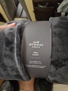 etihad airways a321 business class blanket