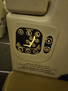 etihad airways 777 business class seat controls