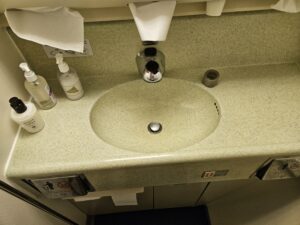 etihad 777 lavatory sink.