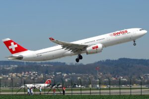 Swiss Air Airbus A330-300.