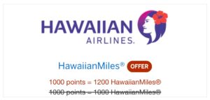 American Express Transfer Bonus To HawaiianMiles