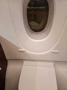 qatar airways lavatory window