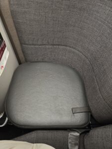 qatar airways in-seat storage