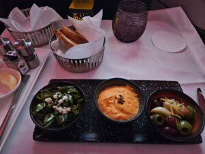 qatar airways appetizer