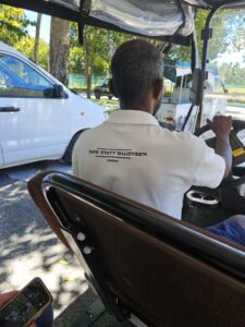 park hyatt maldives golf cart ride to boat