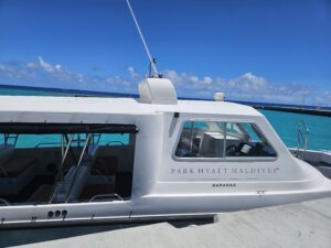 park hyatt maldives boat