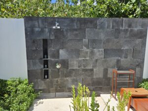 park hyatt maldives beach pool villa outdoor shower