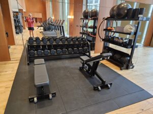 park hyatt london dumbbells gym spa