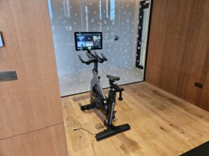 park hyatt london exercise bike gym spa.