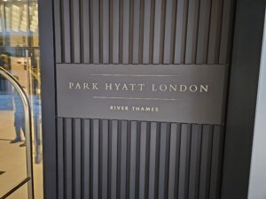 park hyatt london sign