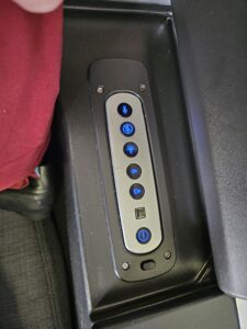 seat settings control panel austrian airlines business class