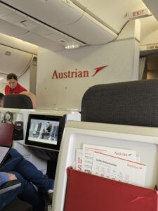 austrian airlines business class logo symbol cabin front-of-cabin