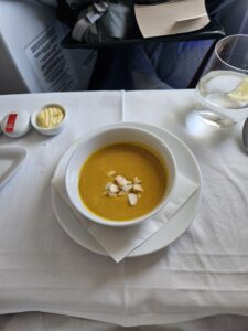 soup course austrian airlines business class