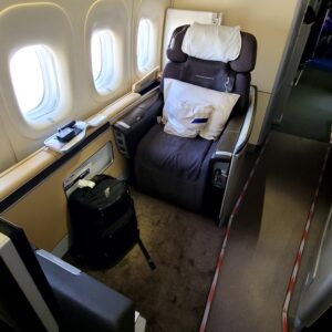 Lufthansa 747-8 First Class Seat