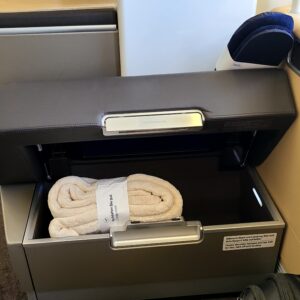 Lufthansa First Class Seat Ottoman Storage