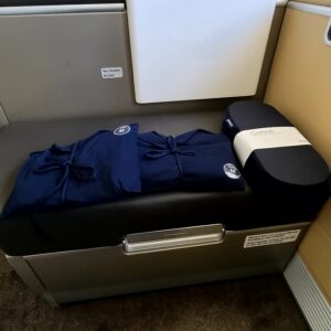 Lufthansa 747-8 First Class Pajamas And Slippers