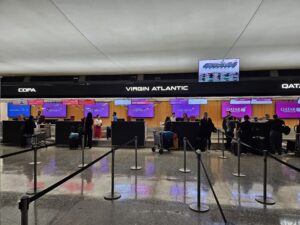 washington dulles virgin atlantic check in desks