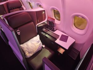 business class seat virgin atlantic