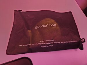 amenity kit goodie bag virgin atlantic business class upper class