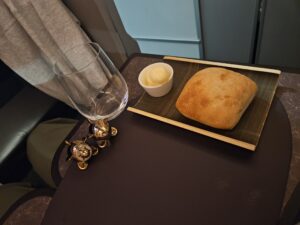 dinner roll bread bread basket upper class virgin atlantic