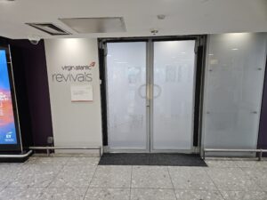 virgin atlantic london heathrow business class upper class arrivals lounge entrance