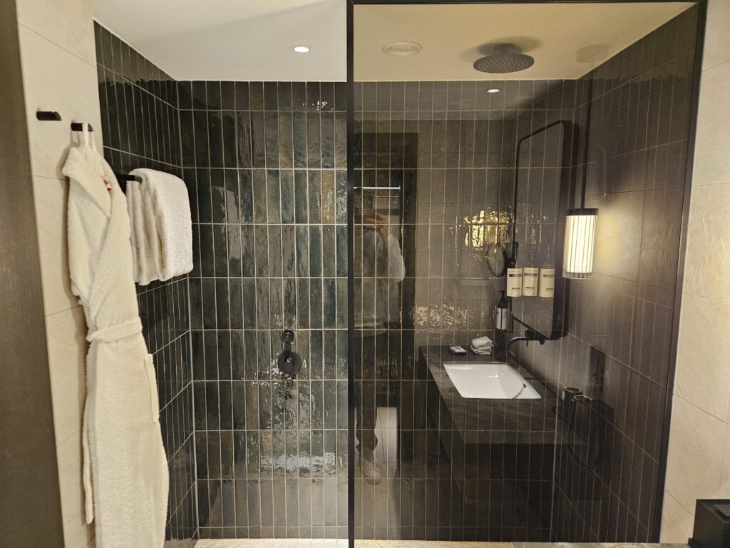 hyatt regency london blackfriars shower bathroom