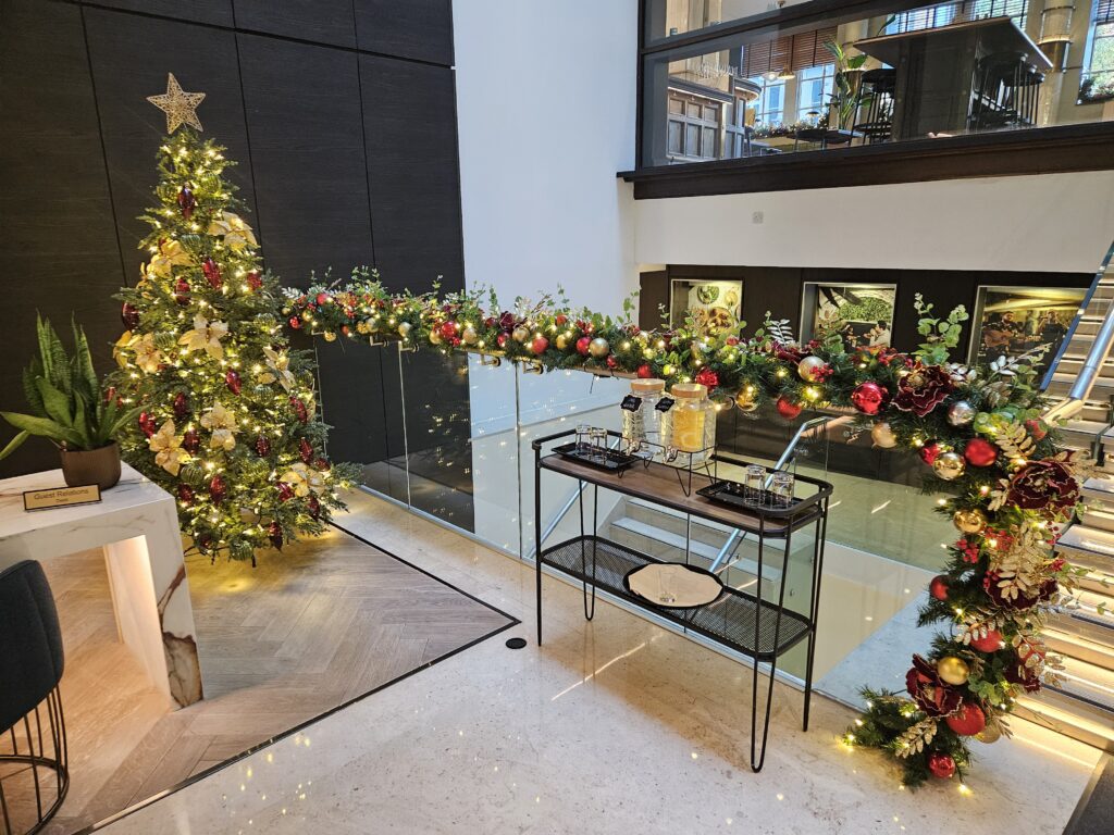 christmas decorations london hyatt regency blackfriars