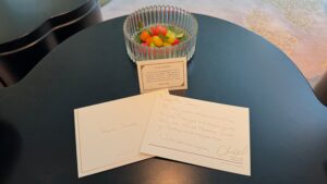 Park Hyatt Bangkok Welcome Amenity And Note