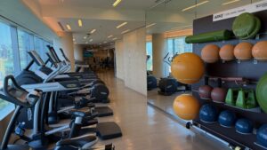 Park Hyatt Bangkok Gym Stationary Bikes And ARKE Core-Training Equipment