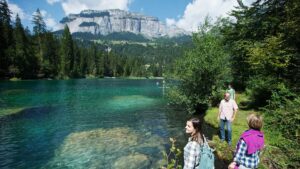 Alpine Lake Near Flims, Switzerland