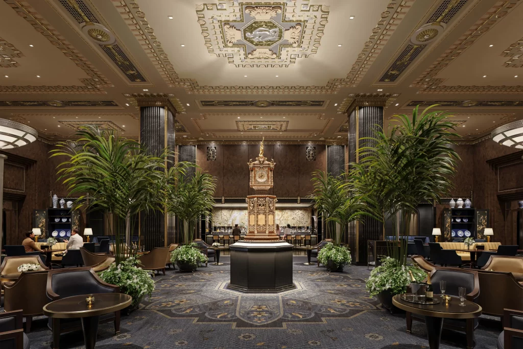 waldorf astoria new york city lobby luxury hotel