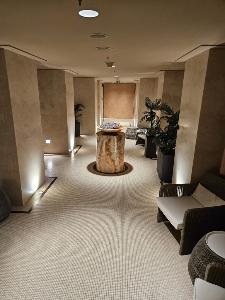 park hyatt vienna spa sauna pool lounging area relaxing