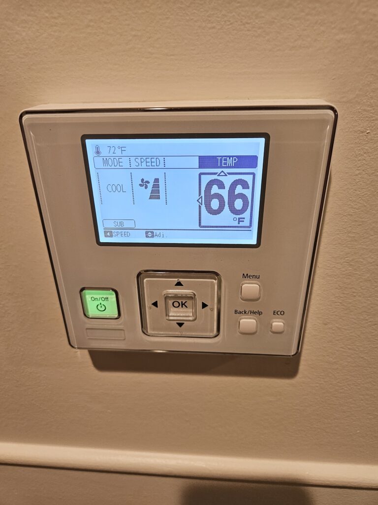 king bedroom thermostat balcony thompson washington dc