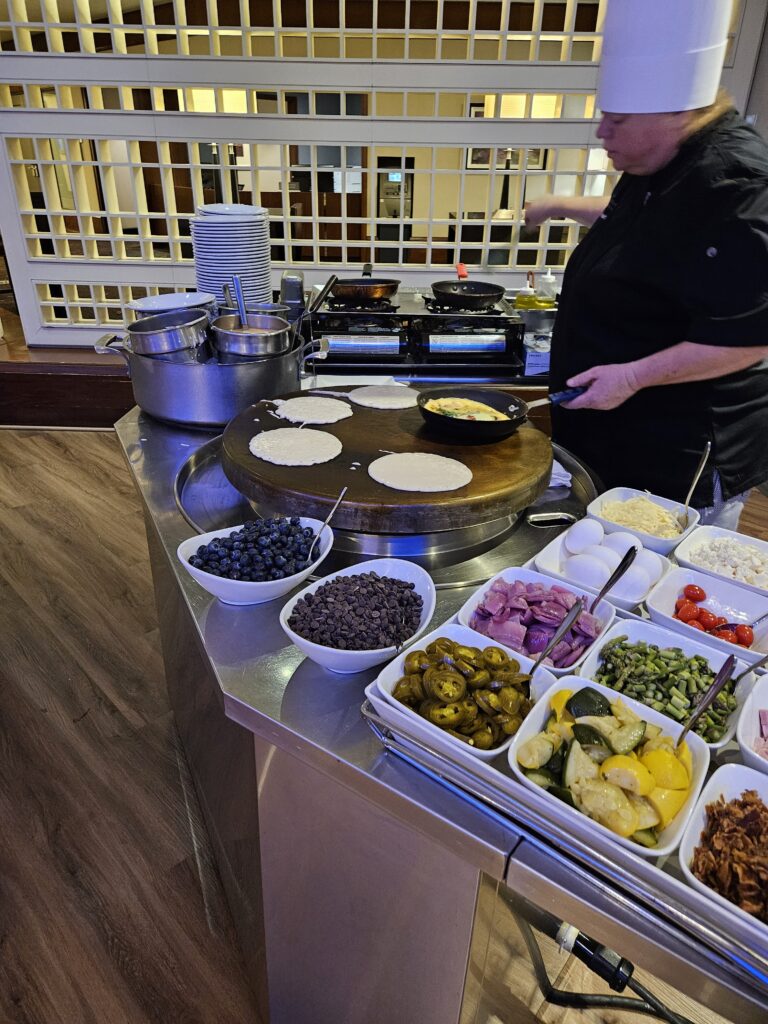 hyatt regency boston omelette pancake bar breakfast free globalist