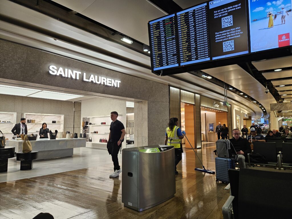 luxury shopping london heathrow saint laurent cartier