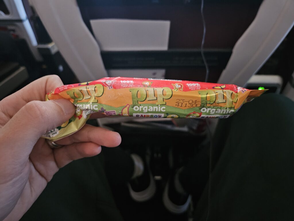 popsicle midflight mid flight mid-flight snack premium economy a330 virgin atlantic