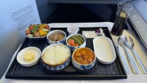 KLM Business Class Main Meal: Entree