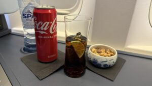 KLM Business Class Post-Take-Off Snack