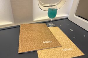 KLM Business Class Pre-Departure Drink